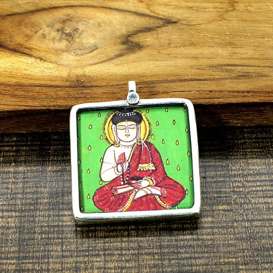 925 Sterling Silver Lord Gautam Buddha Pendant