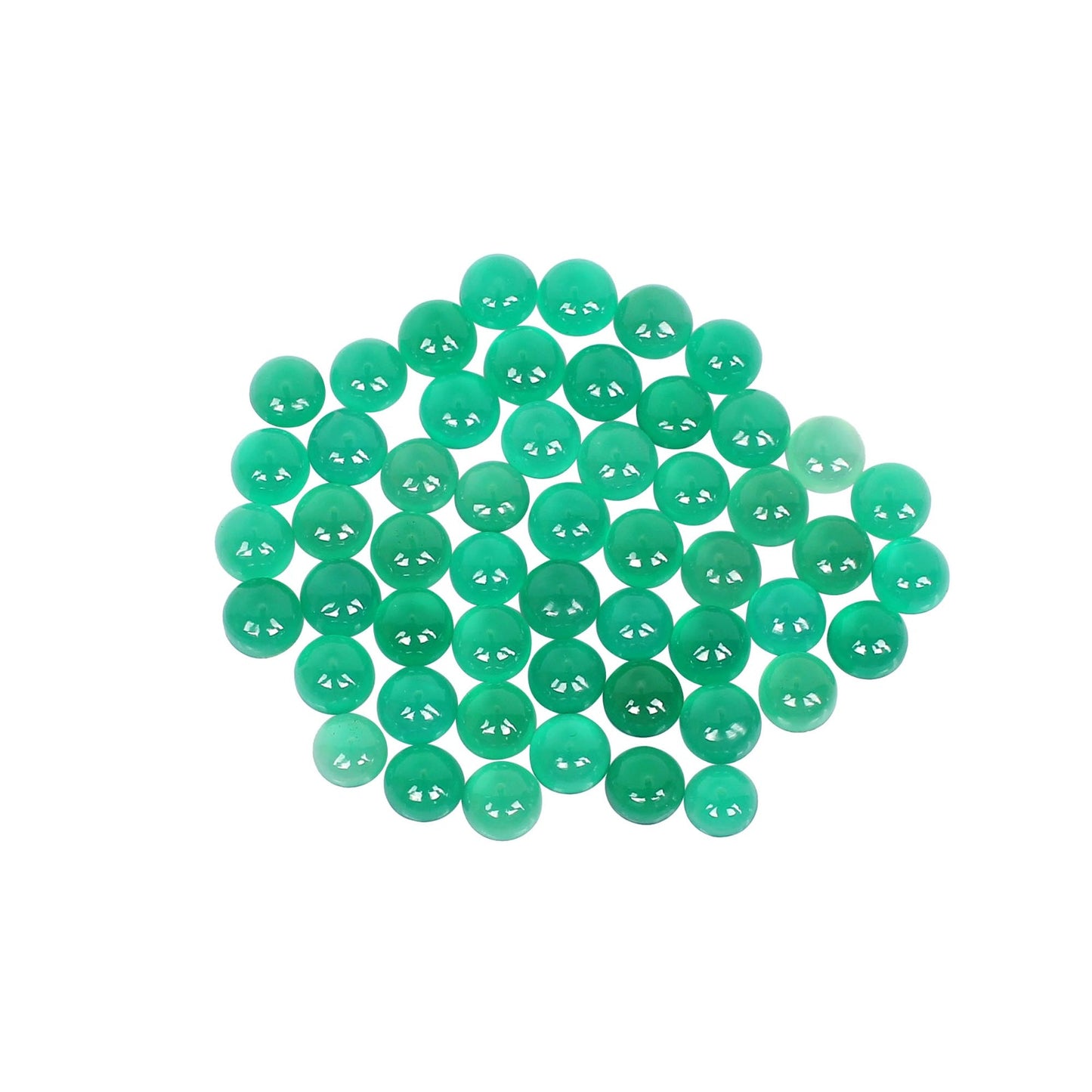 7 MM Round Green Onyx Gemstone Wholesale Lot