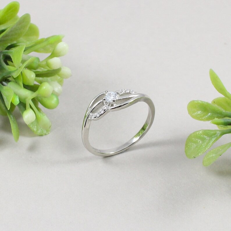 925 Sterling Silver Cubic Zirconia Ring