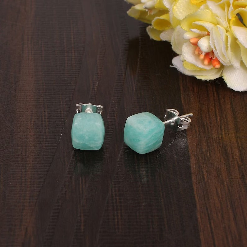 Amazonite Studs Earring