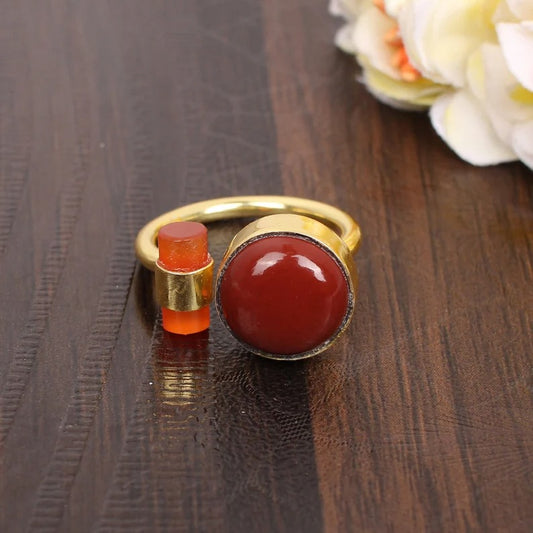 Designer Carnelian Ring