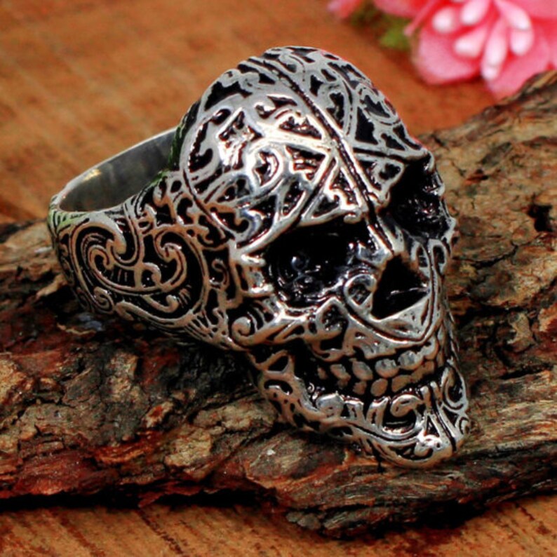 92.5 Sterling Silver Skeleton Oxidized Ring