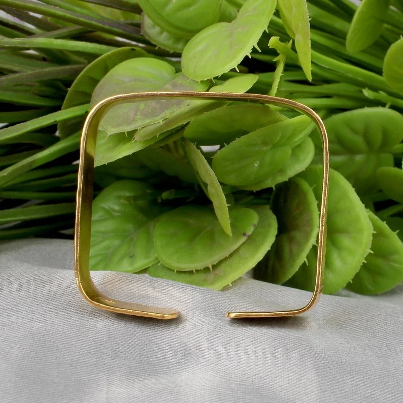 Gold Plated Brass Adjutable Bangle