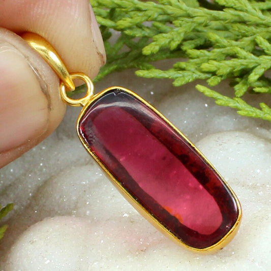 Pink Tourmaline  Gemstone Pendant