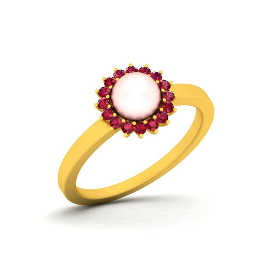 925 Sterling Silver Precious Pearl Ring