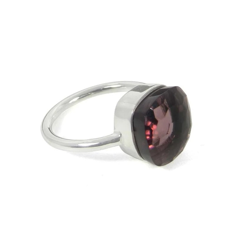 Pink Amethyst Gemstone 92.5 Sterling Silver Ring