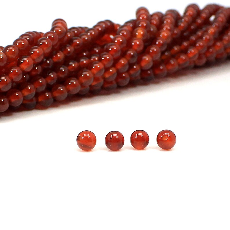 Natural Red Onyx Beads