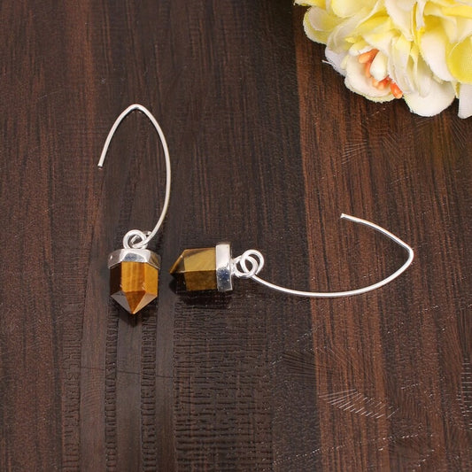 Dangle Tiger Eye Earring...