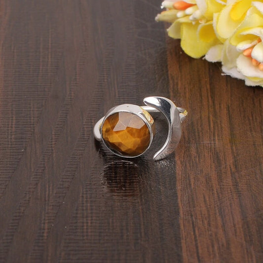 Tiger Eye Gemstone Ring