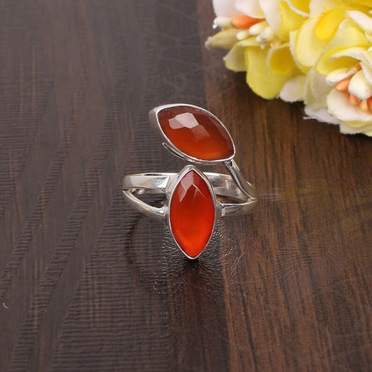 Carnelian Wedding Ring