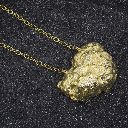 Golden Druzy Gold Chain Necklace