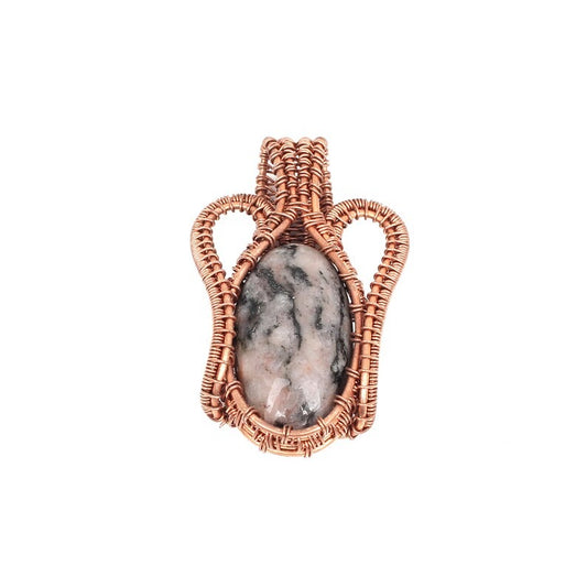 Jasper Copper Wire Wrap Pendant