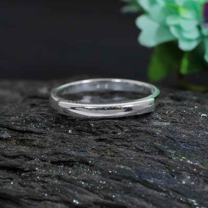 92.5 Sterling Silver Plain Ring