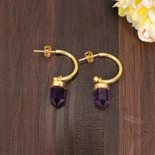 Amethyst Gemstone Earring