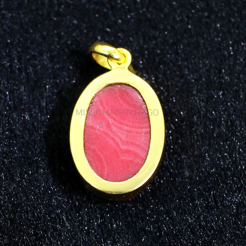 Red Druzy Gemstone Pendant