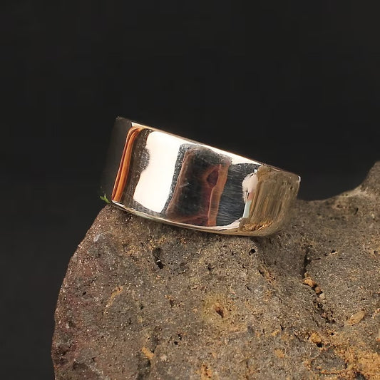 92.5 Sterling Silver Wide Band Ring