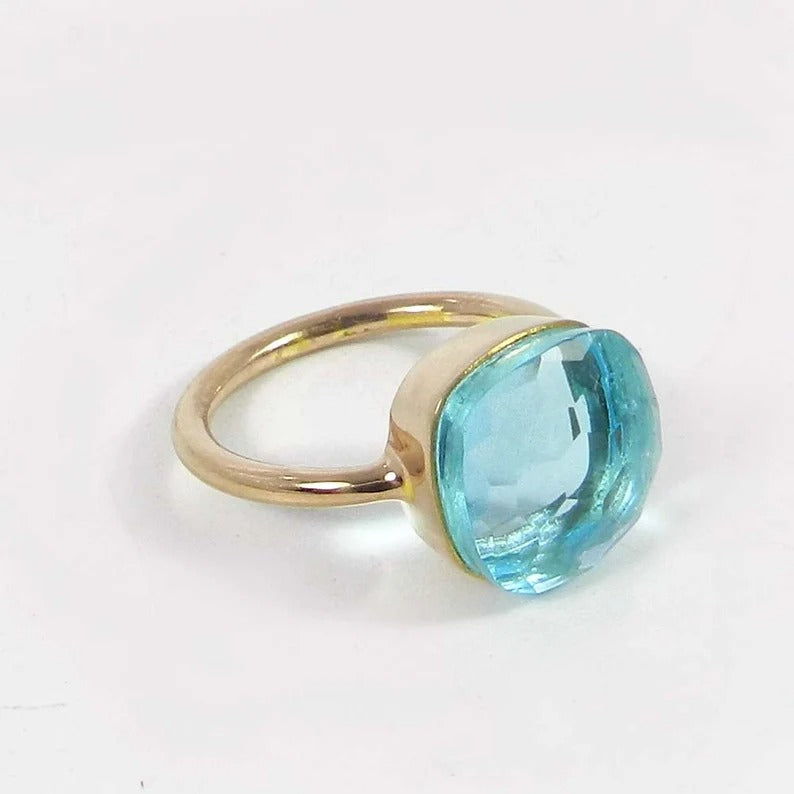 Sky Blue Topaz Hydro Sterling Silver Ring