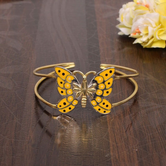 Butterfly Split Band Enamaling Bracelet