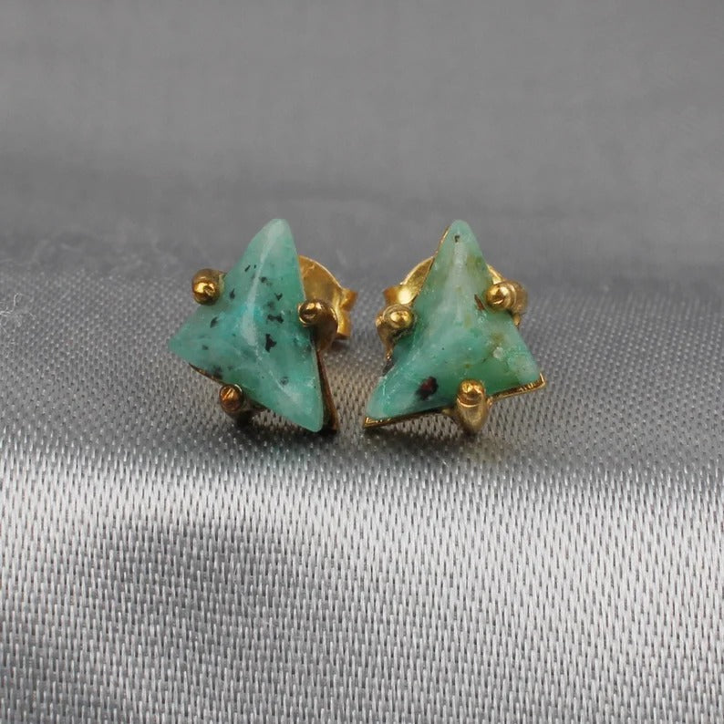 African Turquoise Earrings