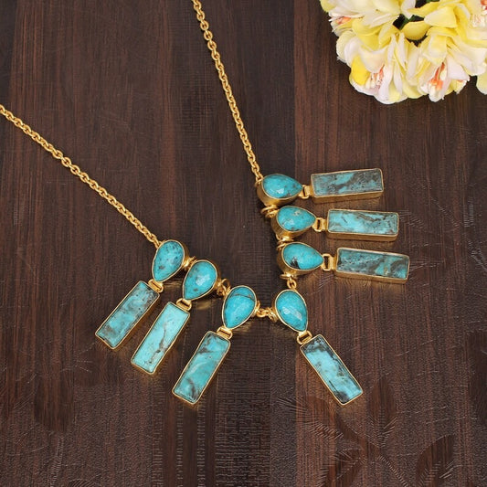 Turquiose Golden Necklace