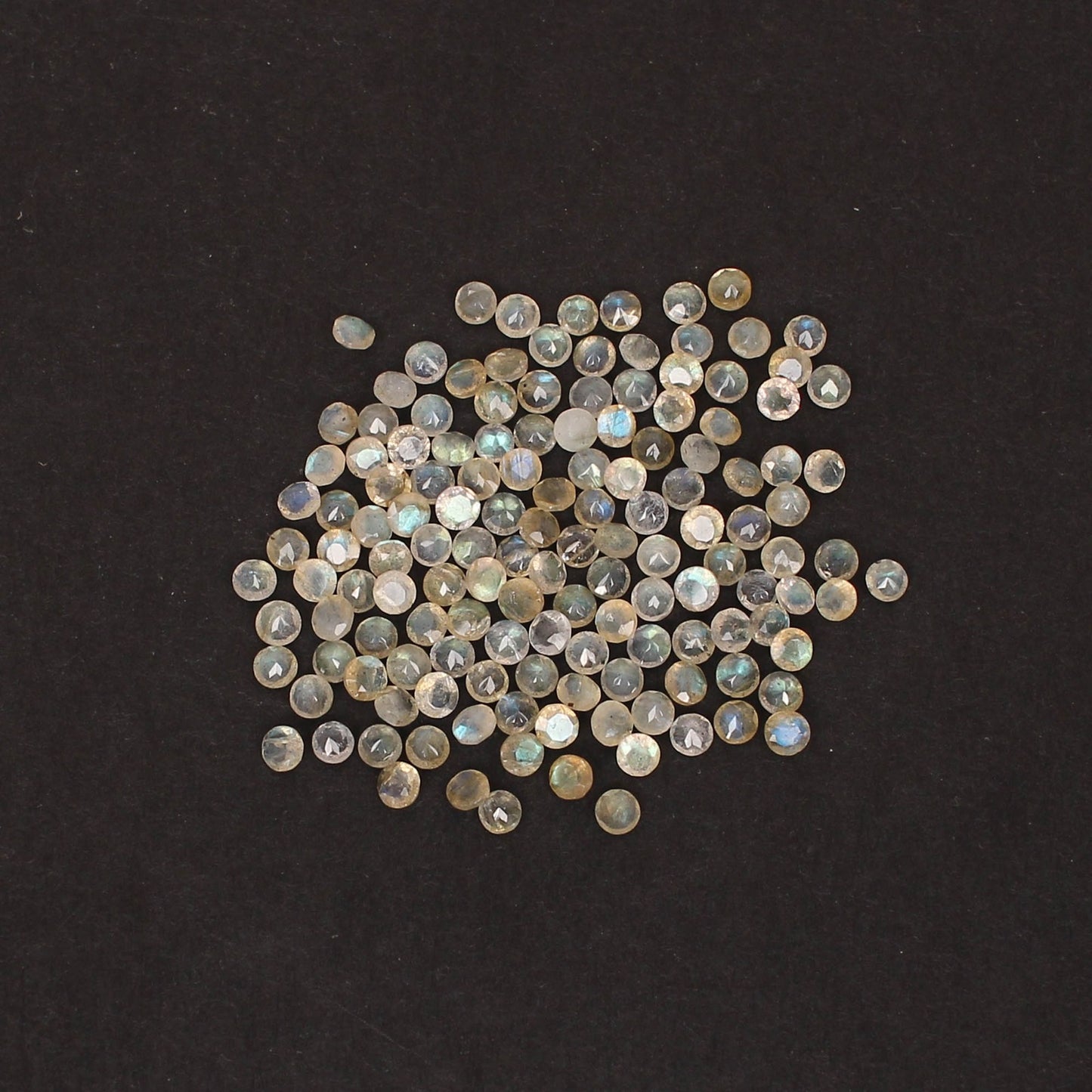 Natural Labradorite 3mm Round Cut Wholesale Lot