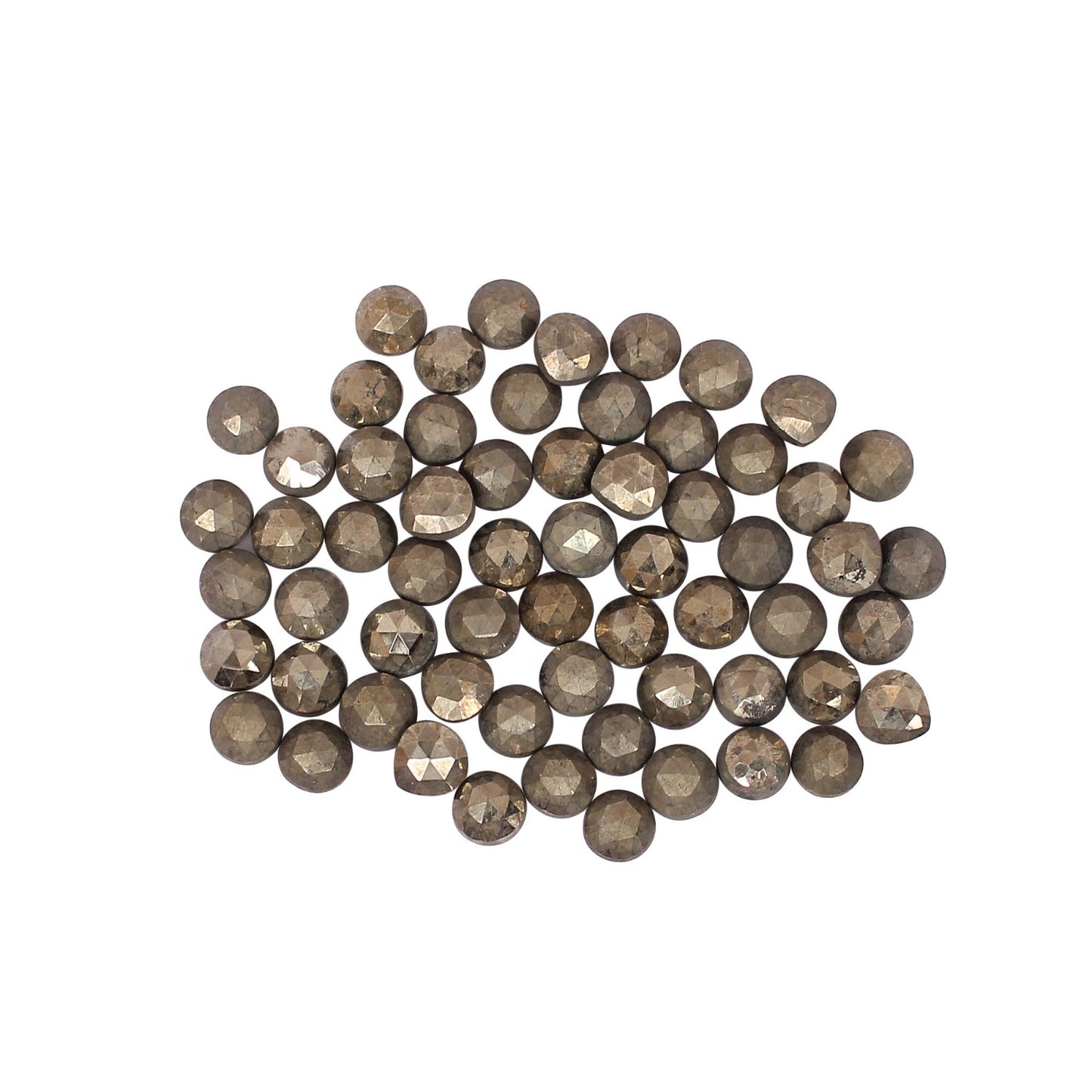 6 MM Round Natural Pyrite Gemstone Wholesale Lot