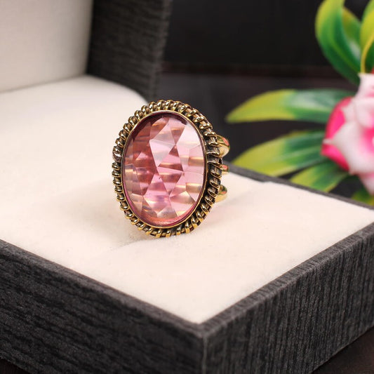 Pink Tourmaline Gemstone 92.5 Sterling Silver Ring