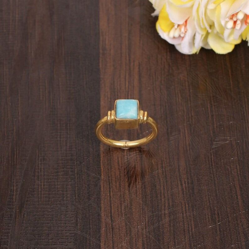 Natural Larmiar Dainty Ring