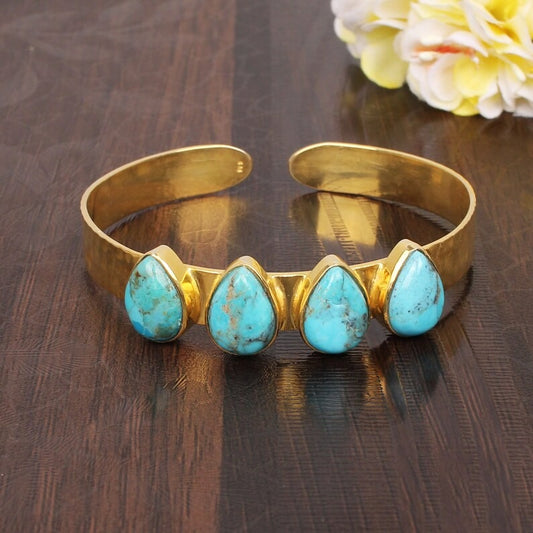 Antique Natural Turquoise Traditional Bracelet