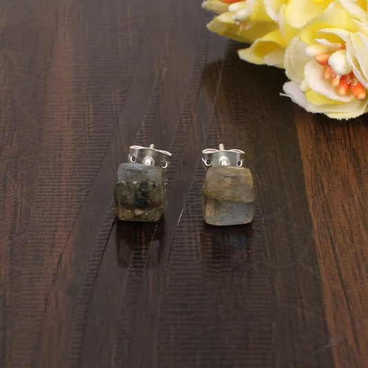 Labradorite Small Stud Earring