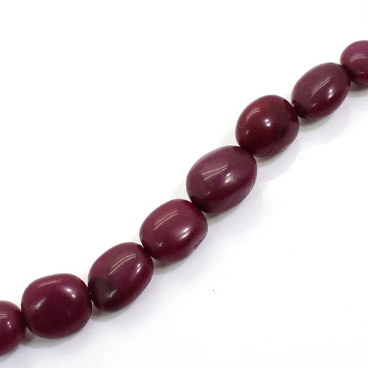 Dyed Pink Agate Tumble Smooth Plain Beads