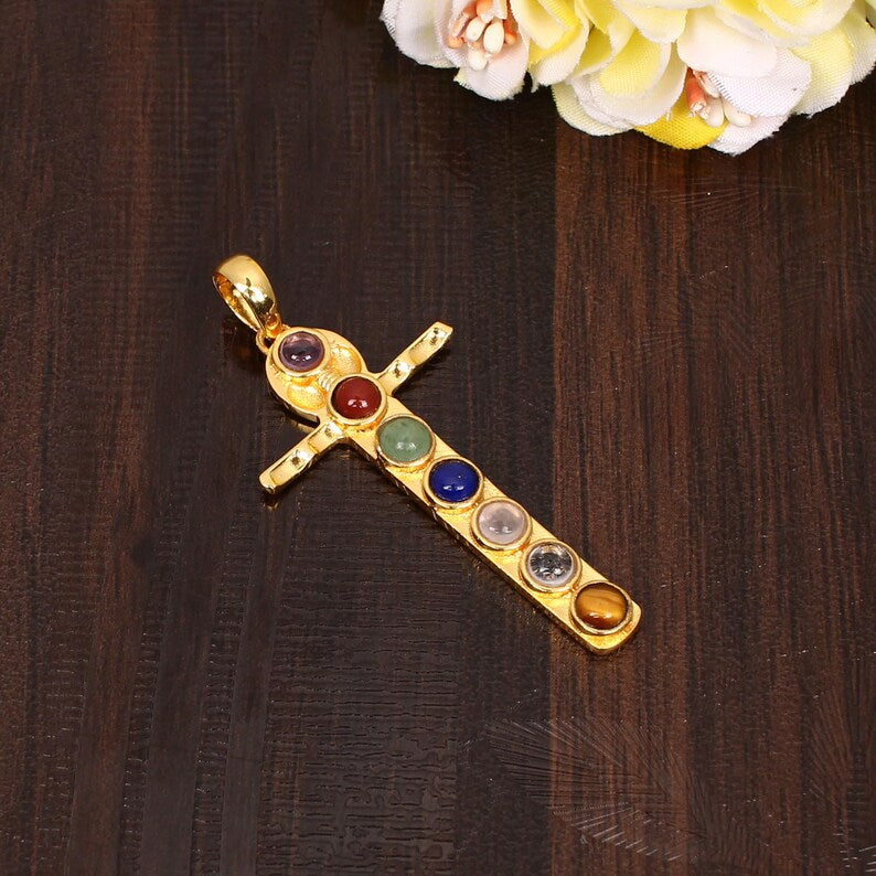 Multi Birth Stone Chakra Pendant