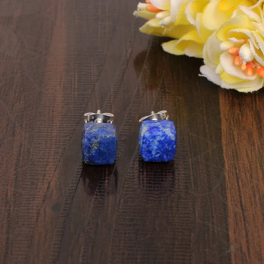 Lapis Lazuli Stud Earrings