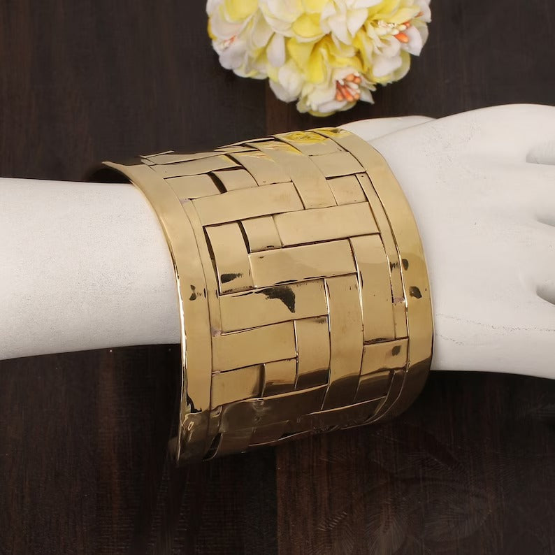 Solid Brass Cuff Bangle