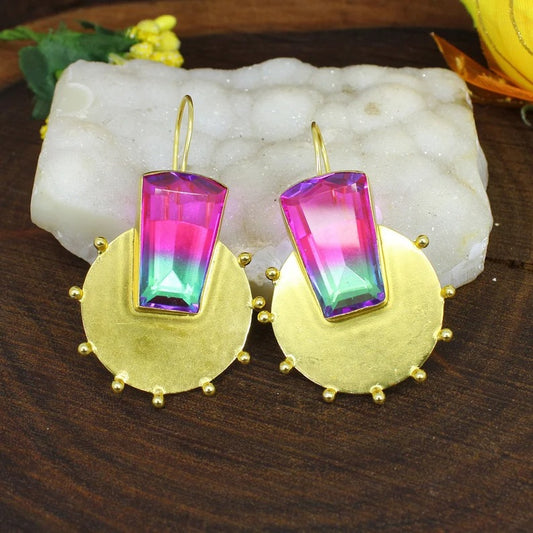 Multi Tourmaline Earring