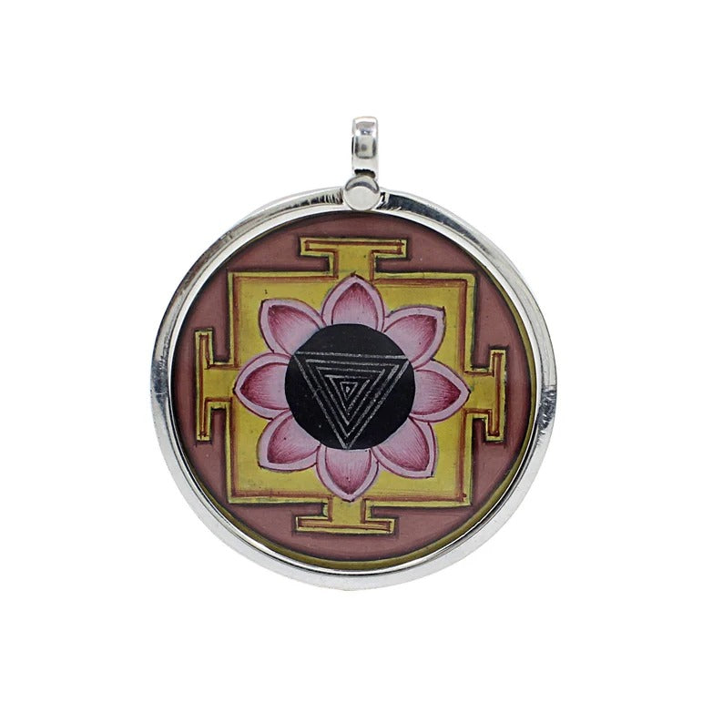 Goddess Yantra Painting Pendant