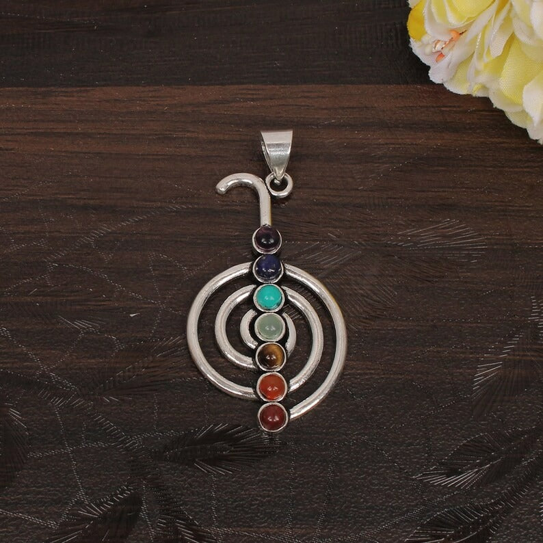 Seven Healing Stones Chakra Pendant