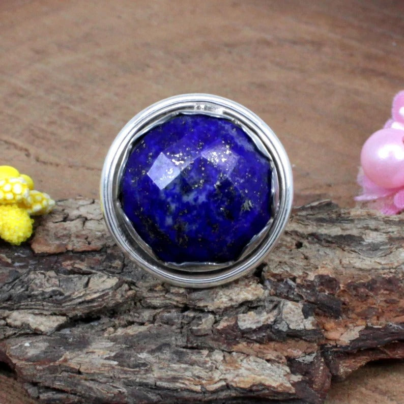 Lapis Lazuli 92.5 Sterling Silver Ring