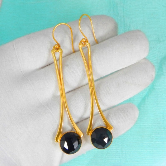 Black Onyx Gemstone Earrings