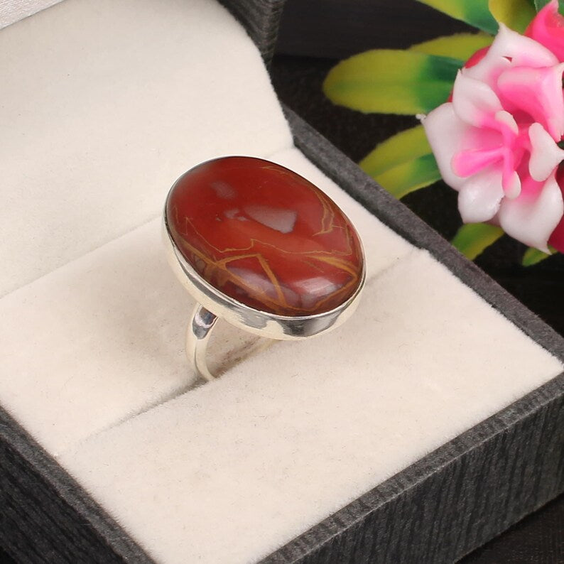 Noreena Jasper Gemstone 92.5 Sterling Silver Ring