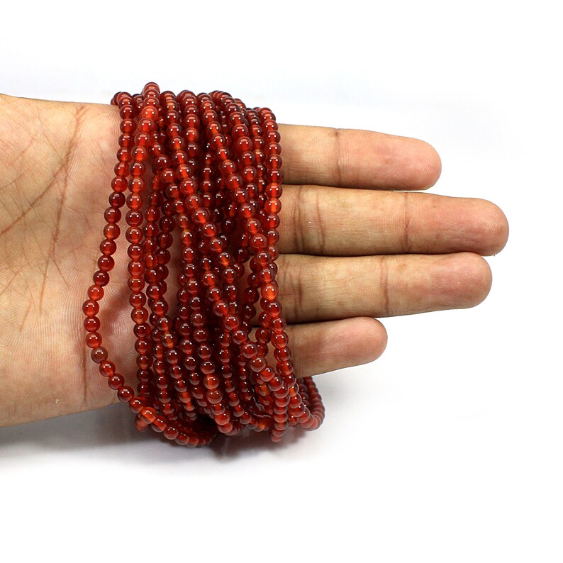 Natural Red Onyx Beads