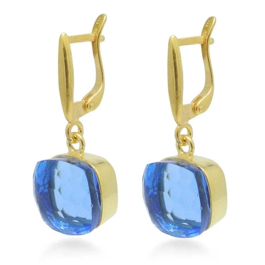 Swiss Blue Topaz Hydro Sterling Silver Earrings