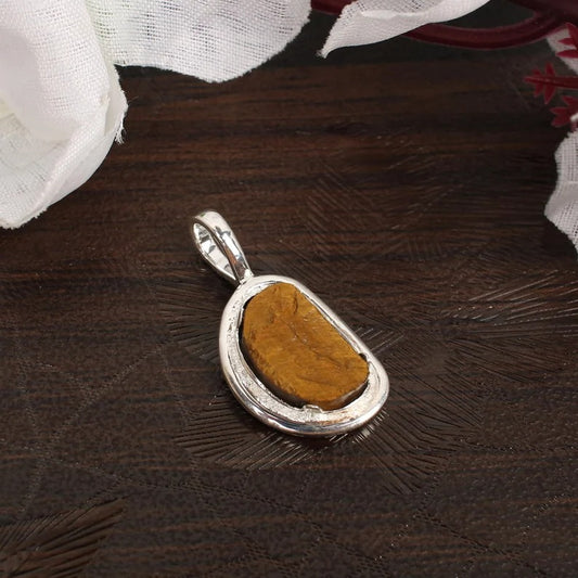 Tiger Eye Gemstone Handmade Designer Pendant