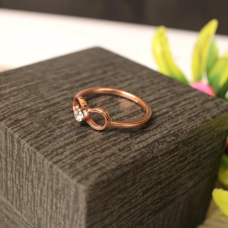 Simple Infinity CZ 92.5 Sterling Silver Ring