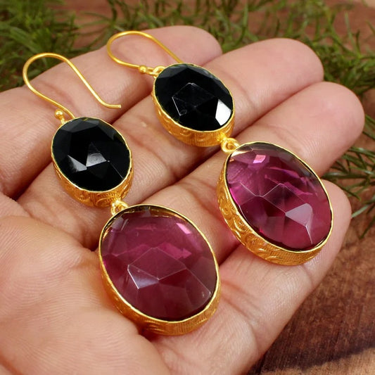 Pink Tourmaline Earrings