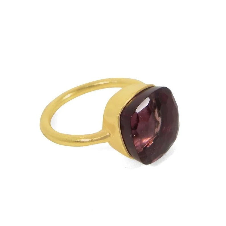 Pink Amethyst Gemstone 92.5 Sterling Silver Ring