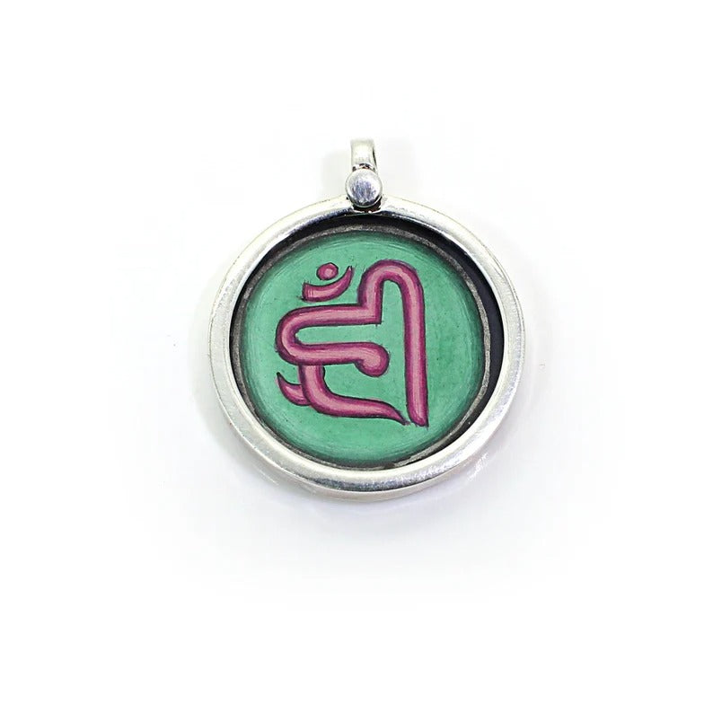 92.5 Sterling Silver Tantrik Sign Pendant