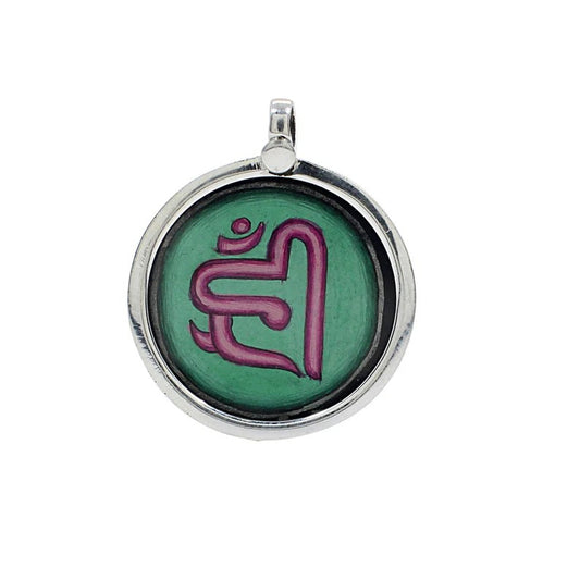 92.5 Sterling Silver Tantrik Sign Pendant