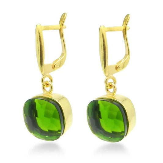 Peridot Hydro Gemstone Sterling Silver Earring