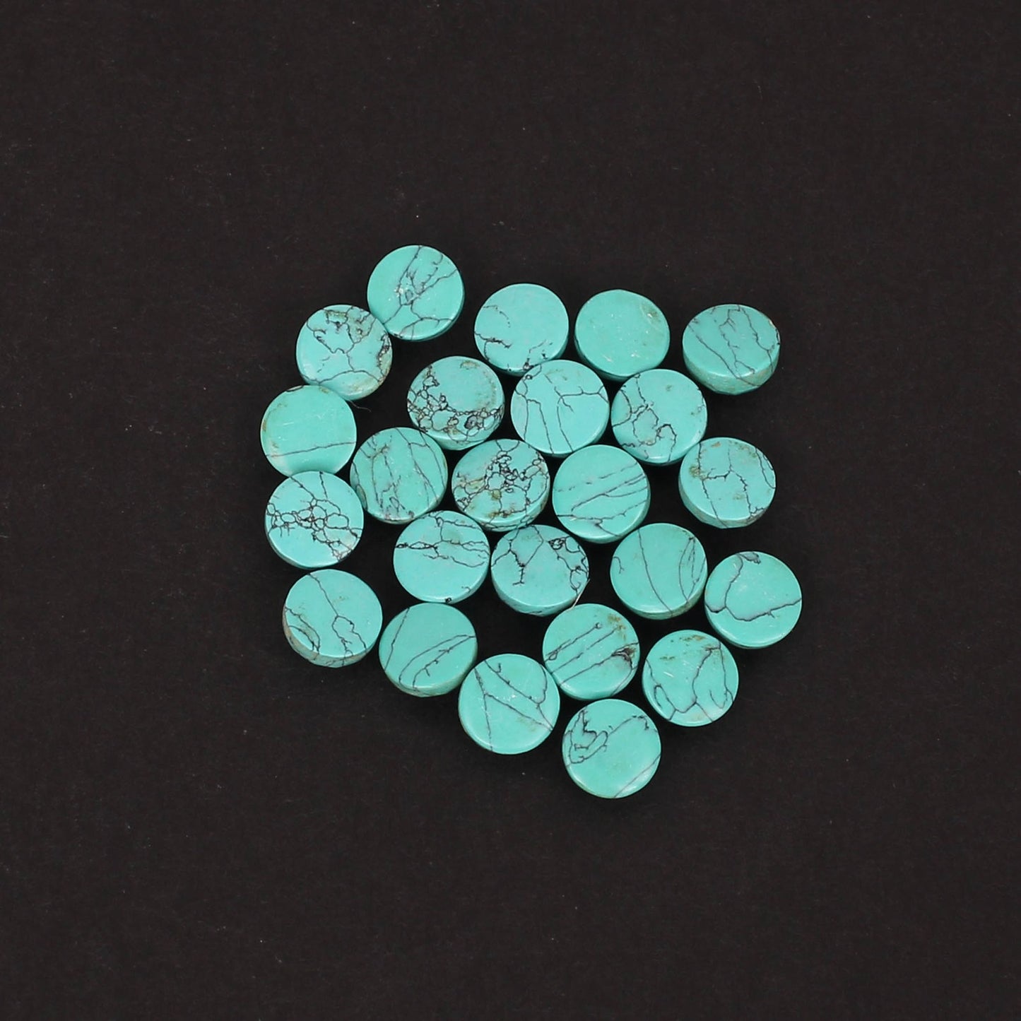 24 Pcs Synthetic Turquoise Gemstone